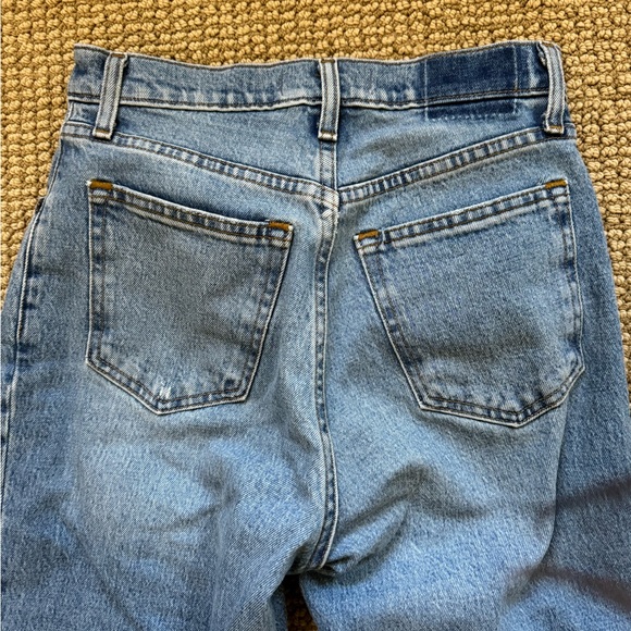 Curve Love Ultra High Rise 90s Straight Jeans Light Wash 25 - Picture 6 of 7